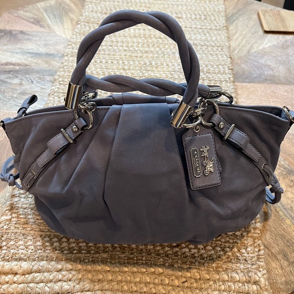 Coach Women's Blue Shoulder Bag